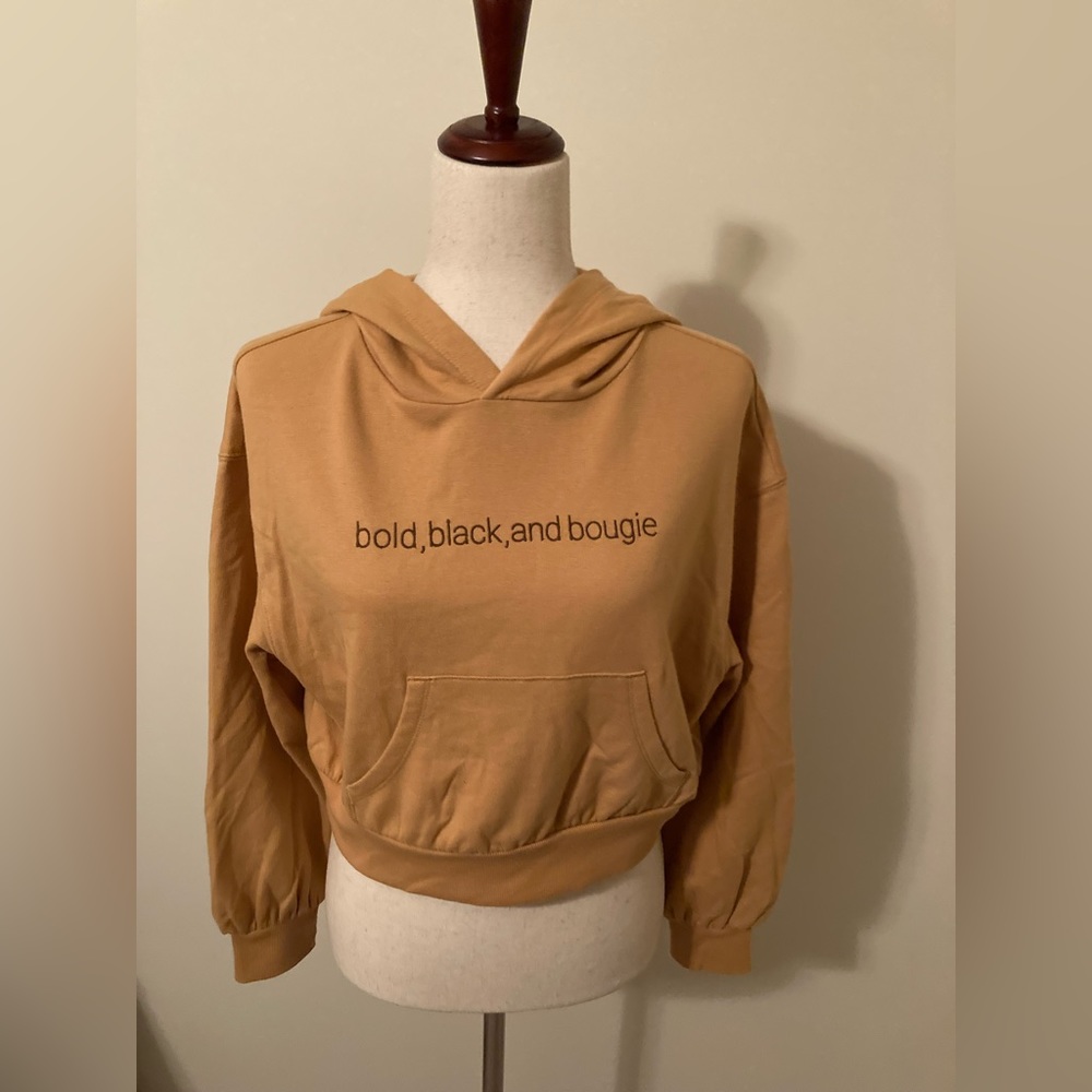 NWT. Black History Month Cropped Hoodie Size S